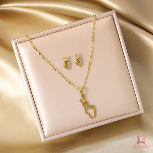 Lilac Love Link Necklace