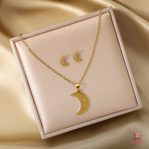 Crescent Crush Charm Necklace