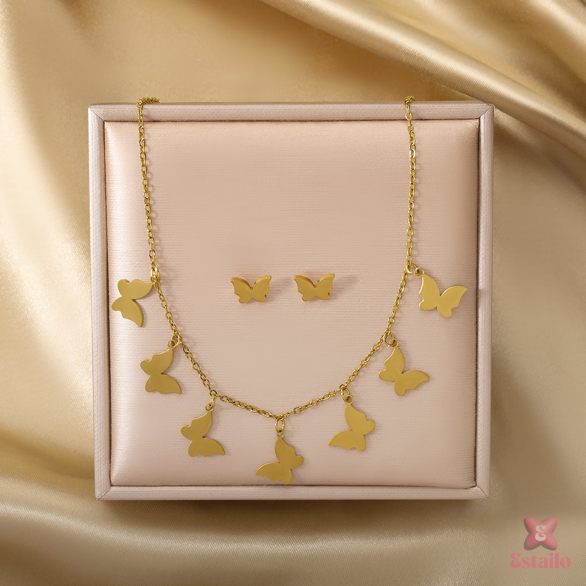 Shimmer Flutter Necklace