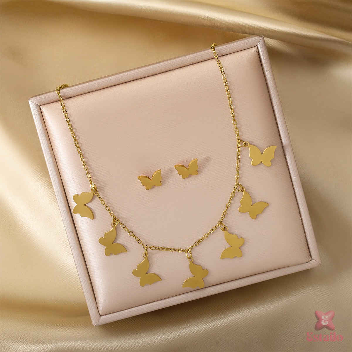 Shimmer Flutter Necklace