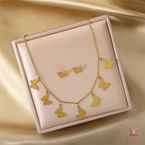 Shimmer Flutter Necklace