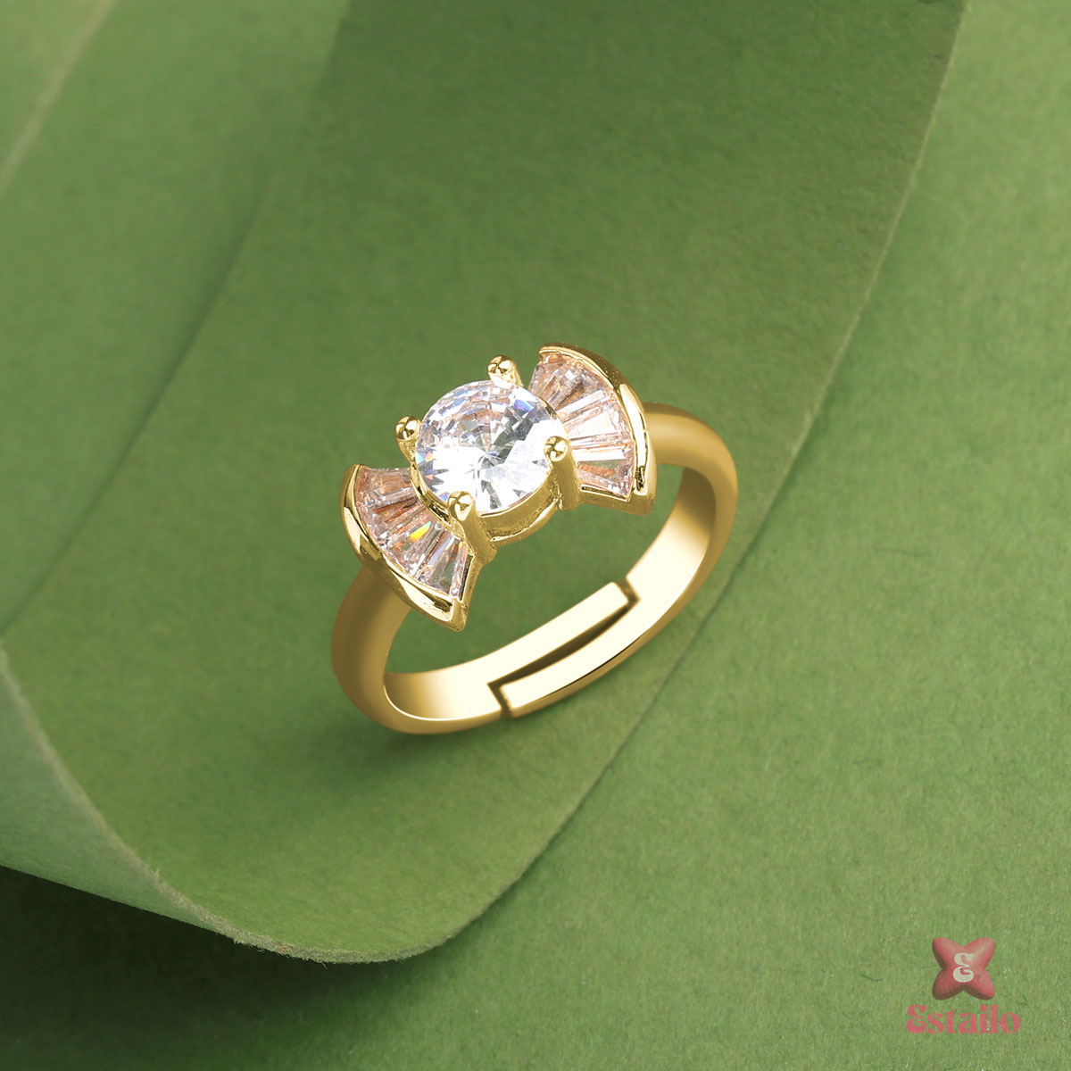 Celestial Sparkle Bow Ring