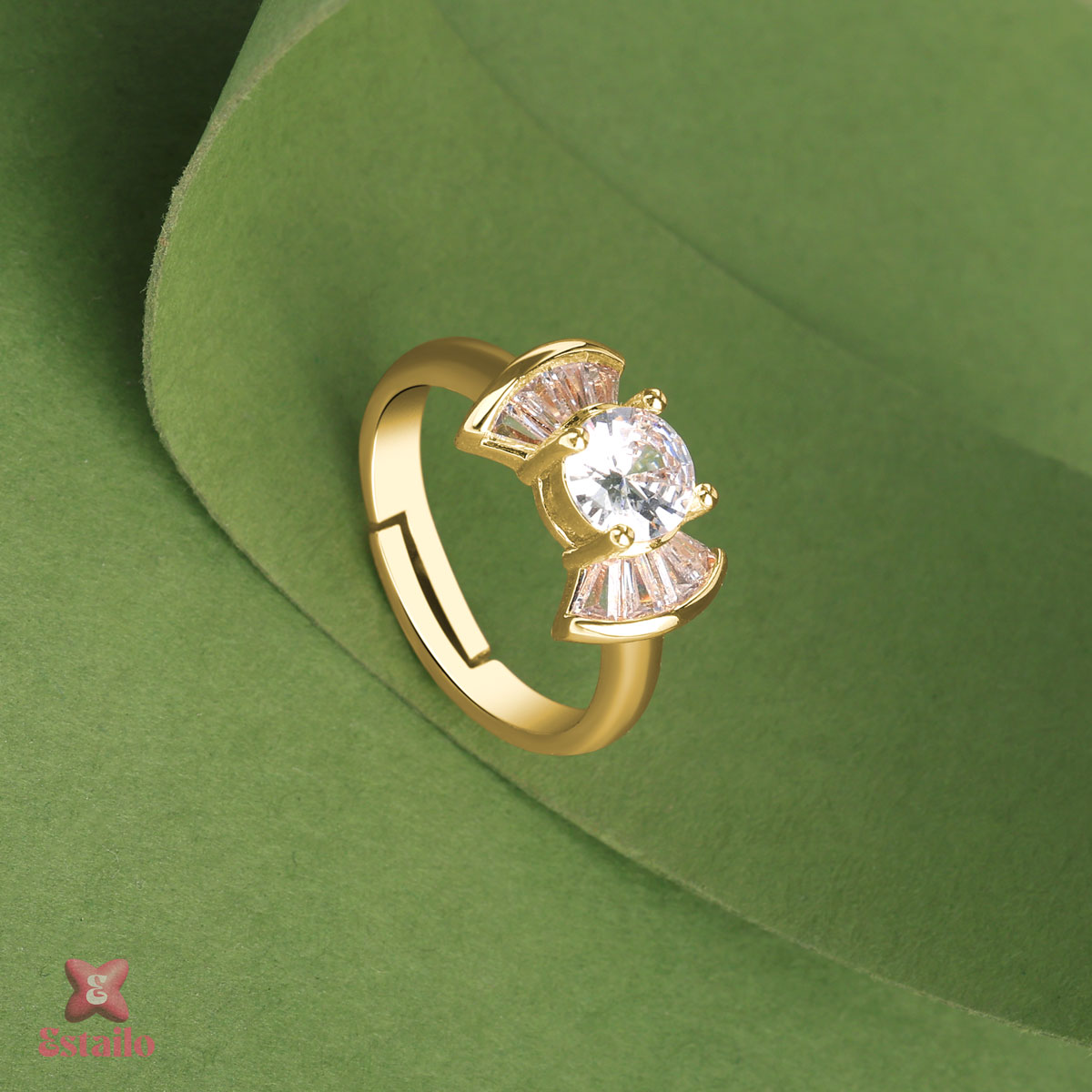 Celestial Sparkle Bow Ring