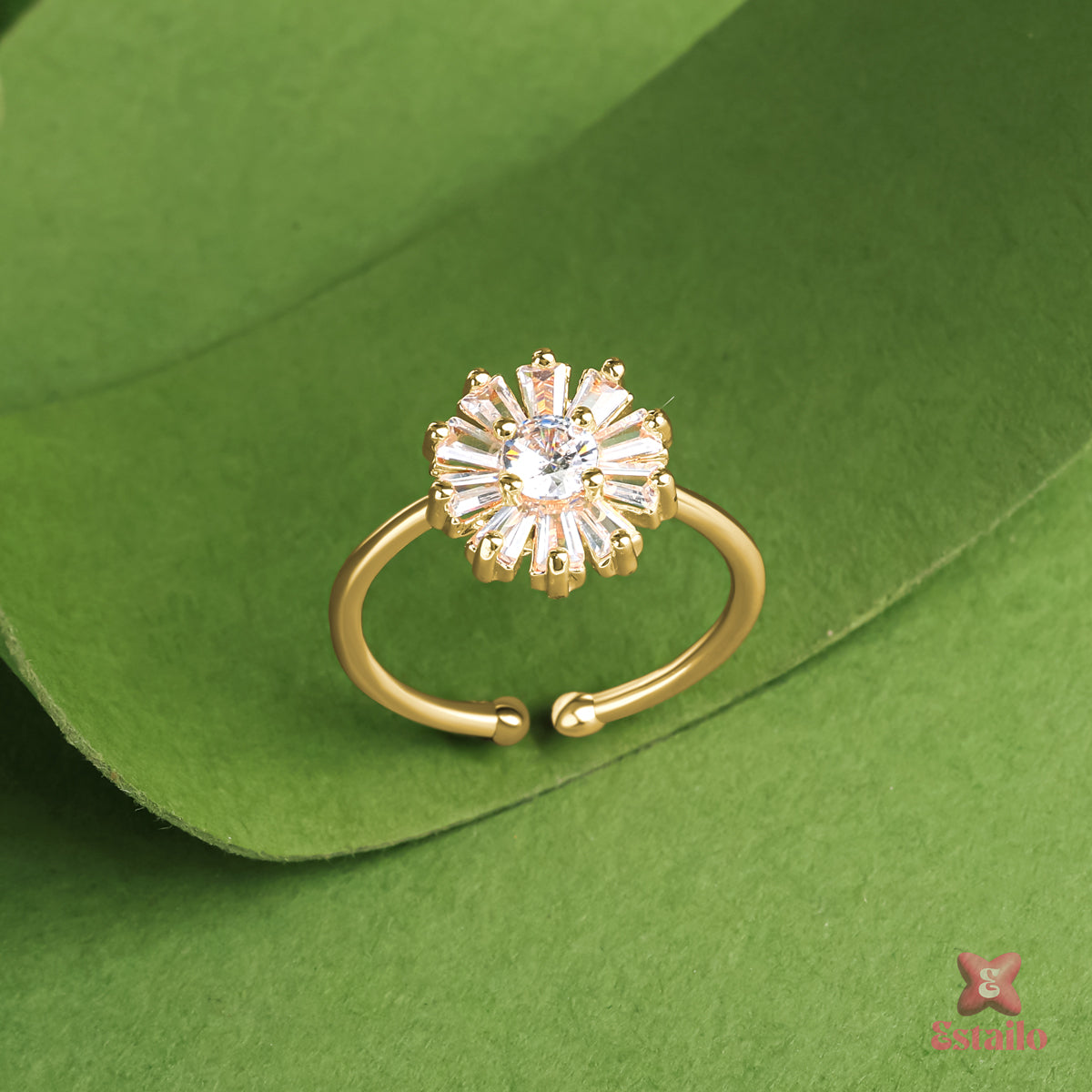 Golden Sunflower Ring