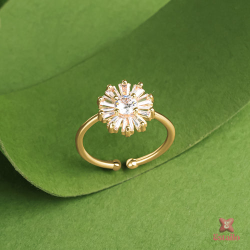 Golden Sunflower Ring