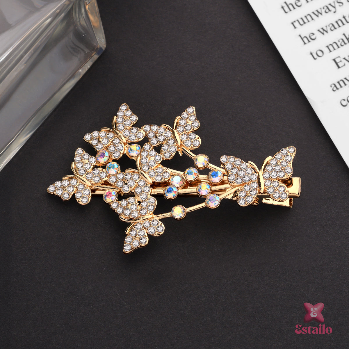 Elegant butterfly hair clip