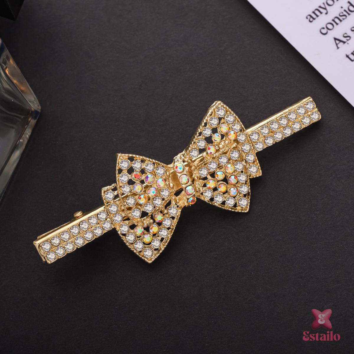 Sparkling Bow Hair Clip