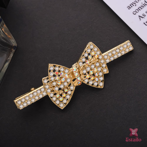 Sparkling Bow Hair Clip