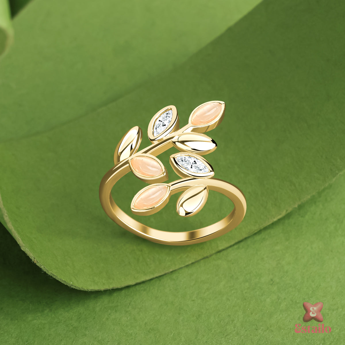 Sparkling Tendril Ring