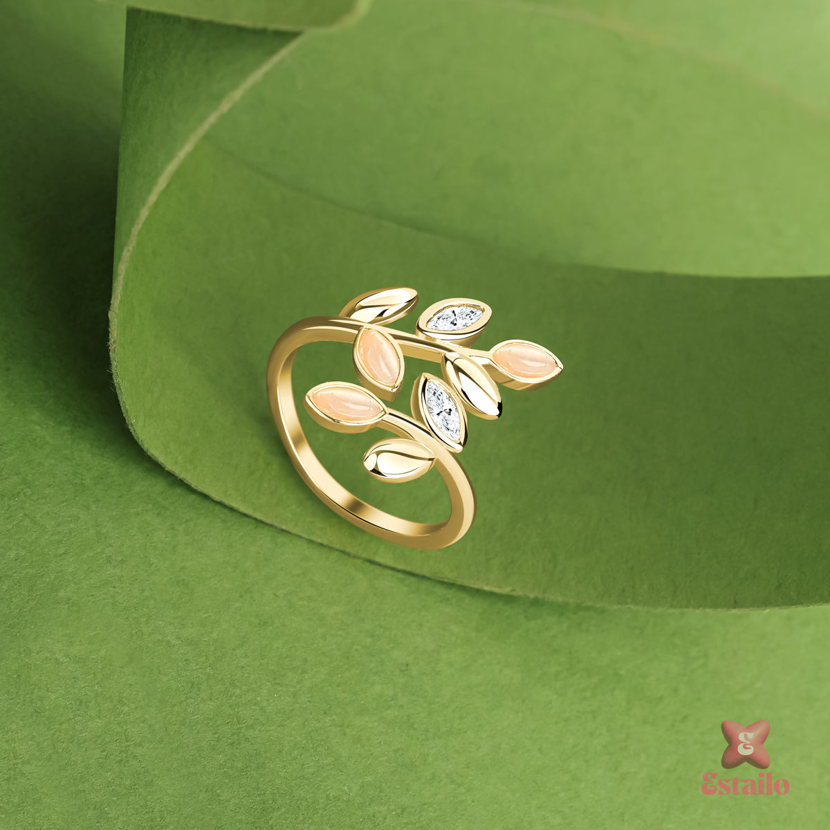 Sparkling Tendril Ring