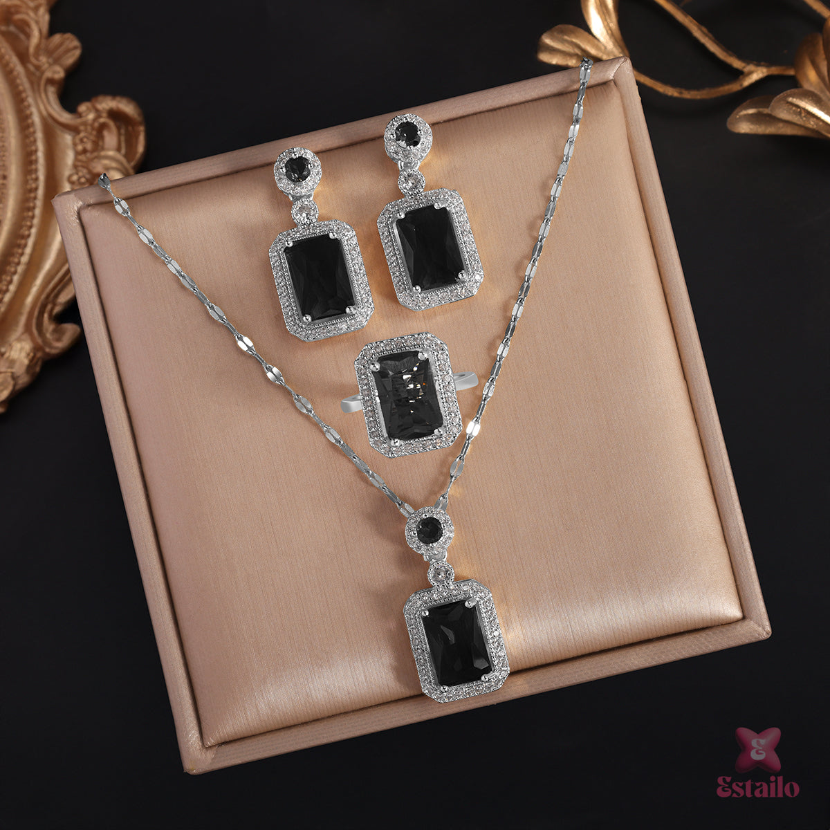 Midnight Glam Necklace Set