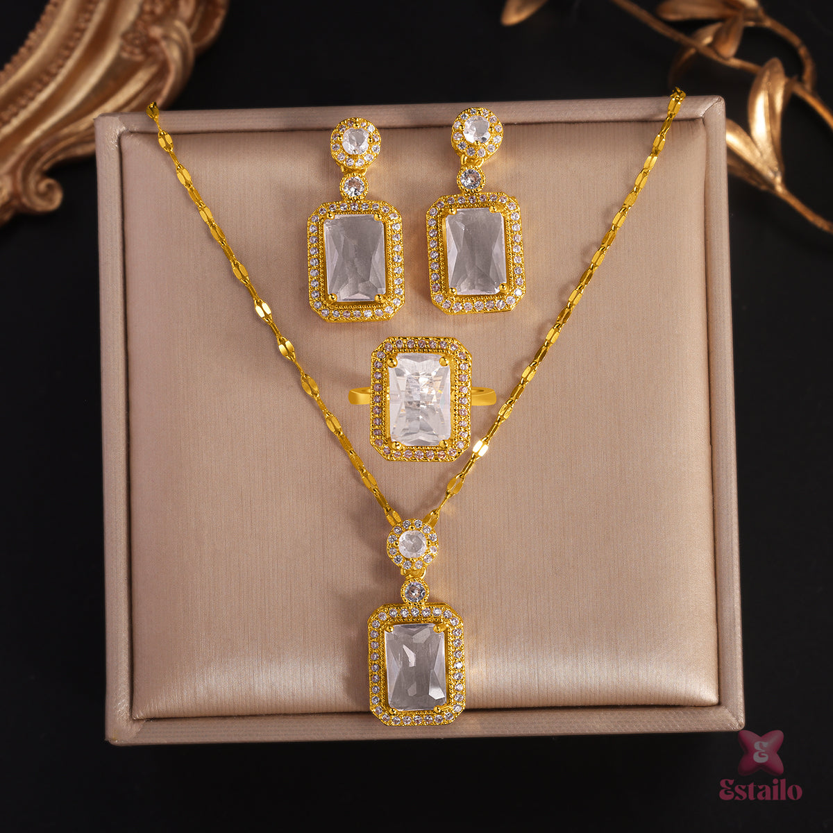 Glass Glow Necklace Set