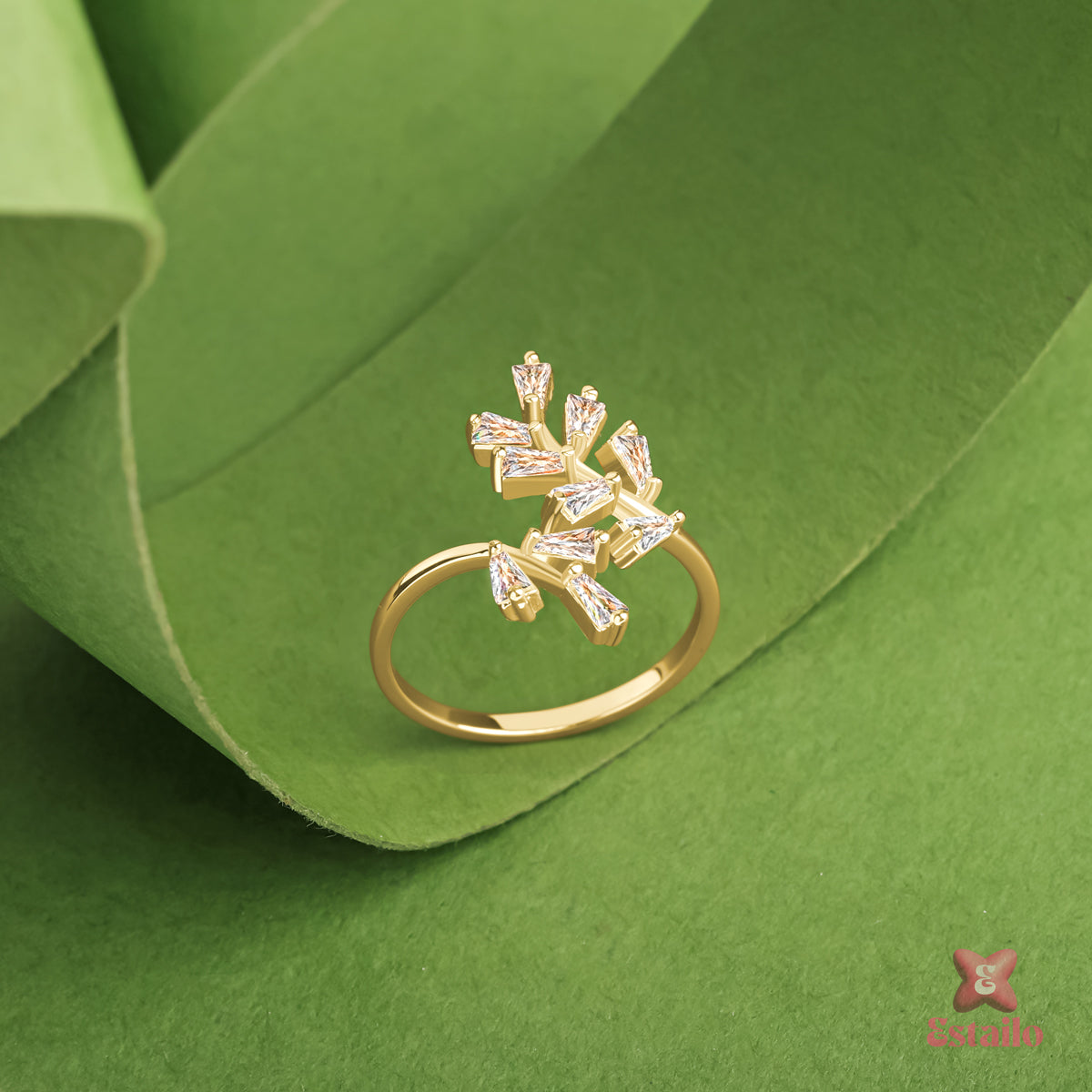 Dainty Foliage Ring