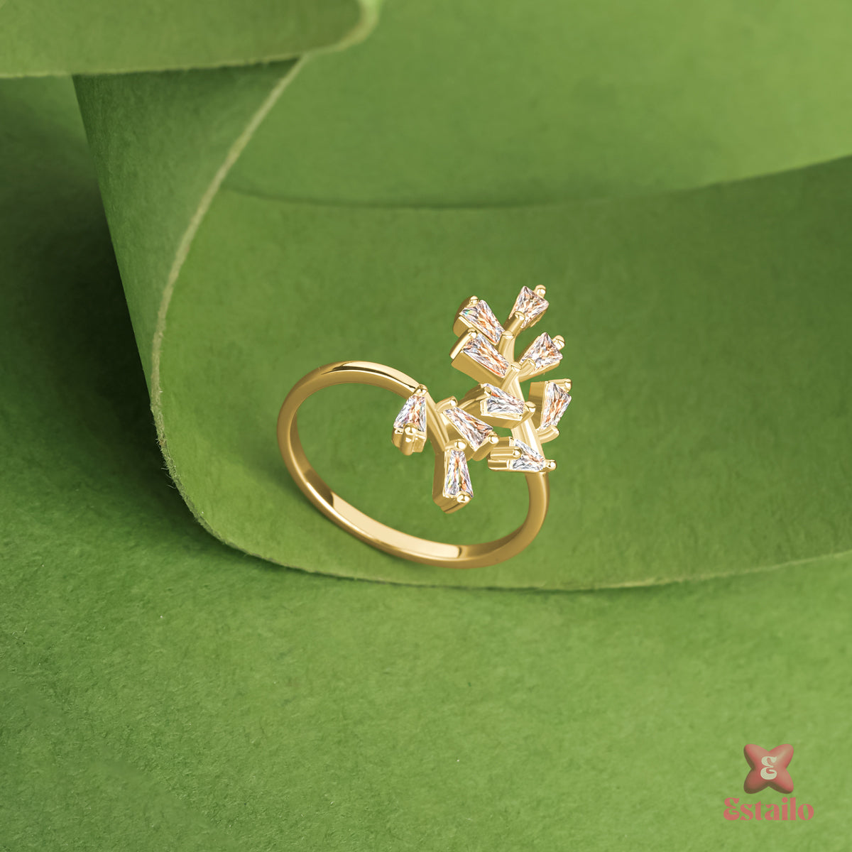 Dainty Foliage Ring
