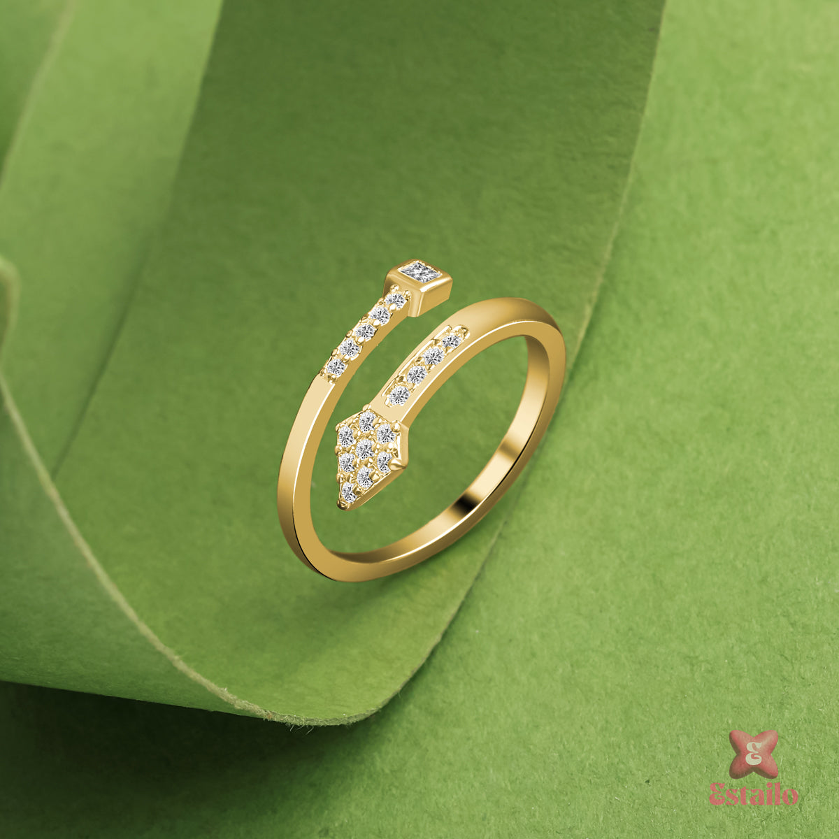 Golden Arrow Ring
