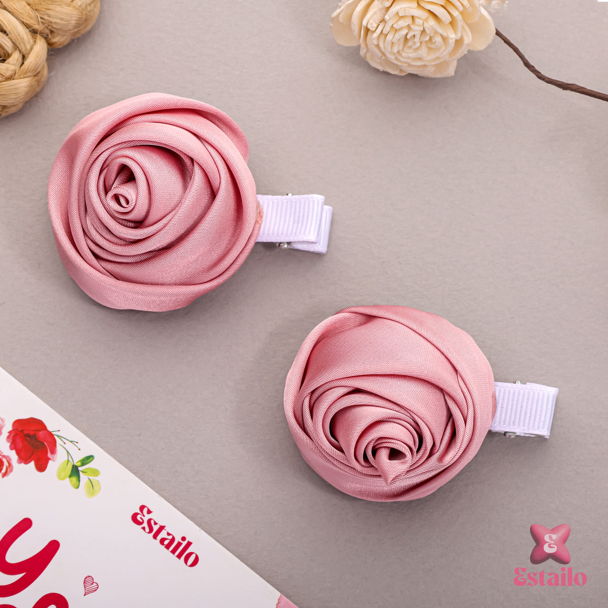Delicate Rose Hair Clip