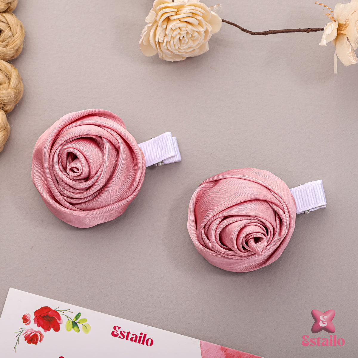 Delicate Rose Hair Clip