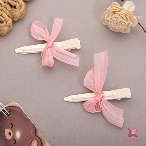 Chiffon Bow Clips