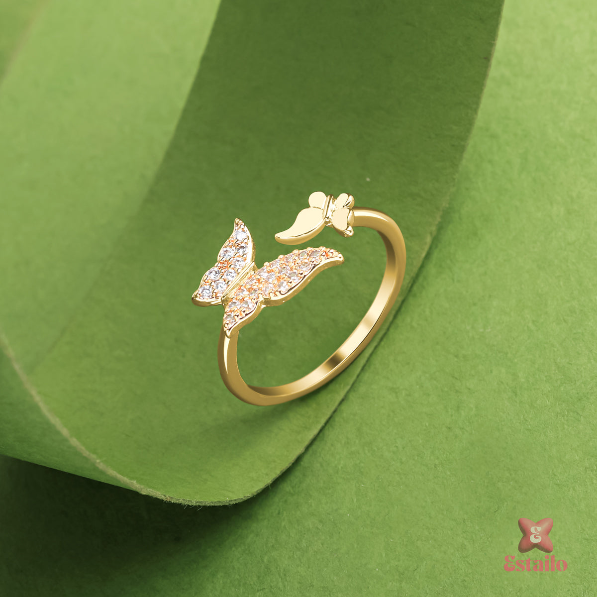 Twin Butterfly Ring