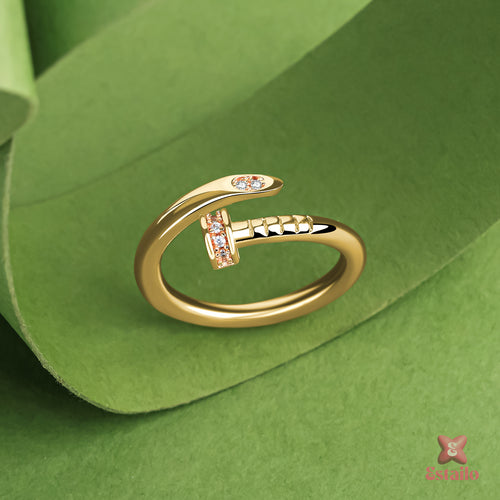Zircon nail ring