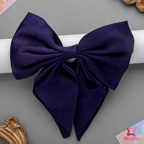 Royal Violet Bow Clip