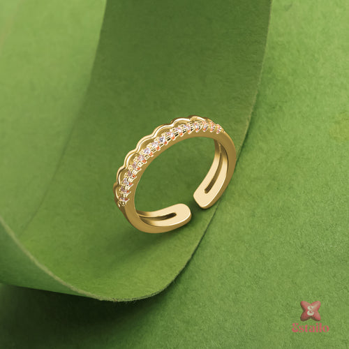 Golden Shimmering Ring
