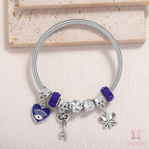 Mystic Key & Butterfly Bracelet