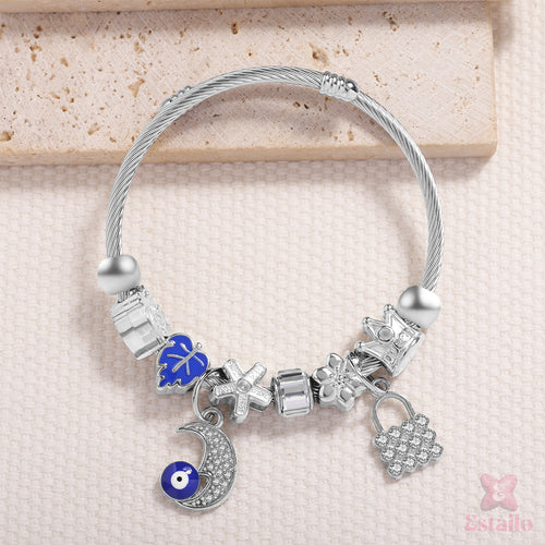 Mystic Moon & Evil Eye Bracelet