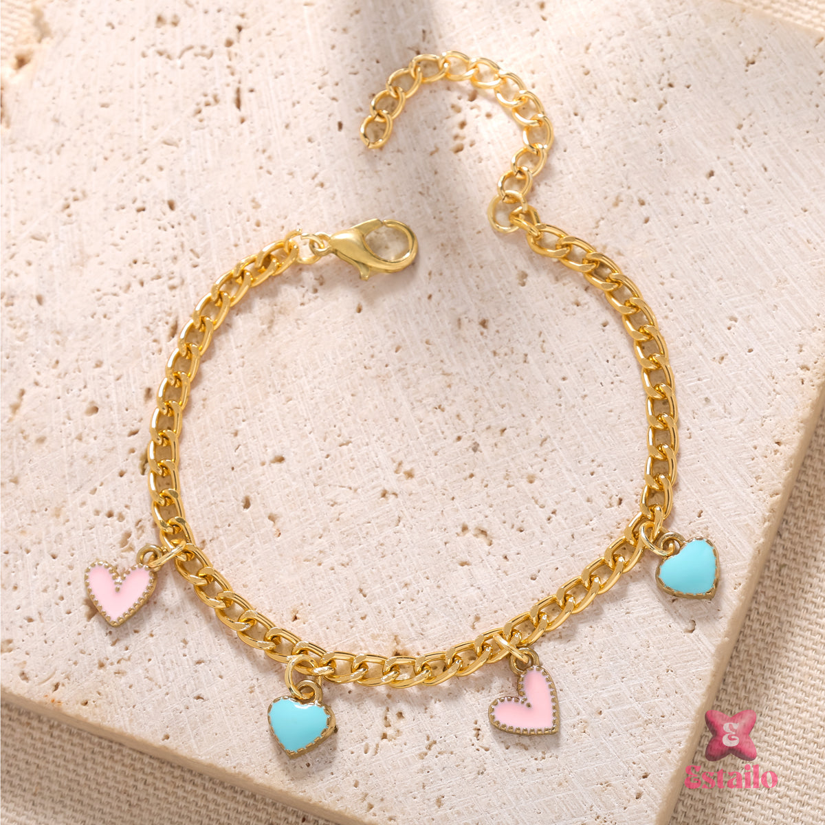 Colorful Love Links Bracelet