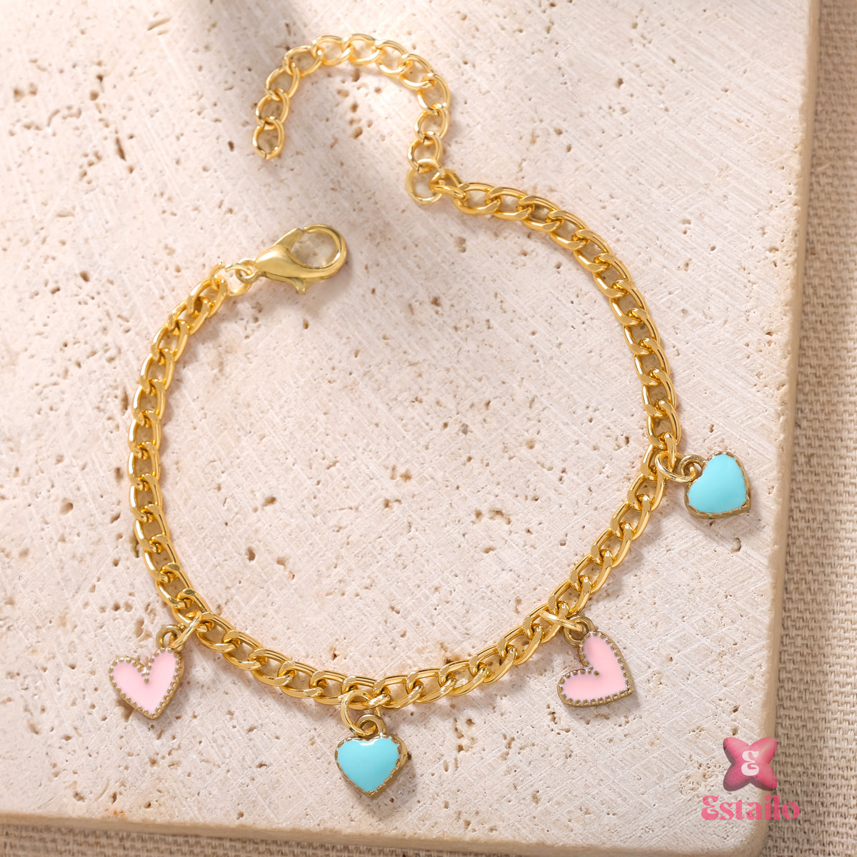 Colorful Love Links Bracelet