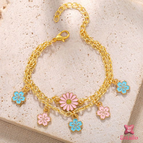 Spring Blossom Charm Bracelet