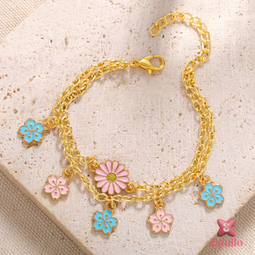 Spring Blossom Charm Bracelet