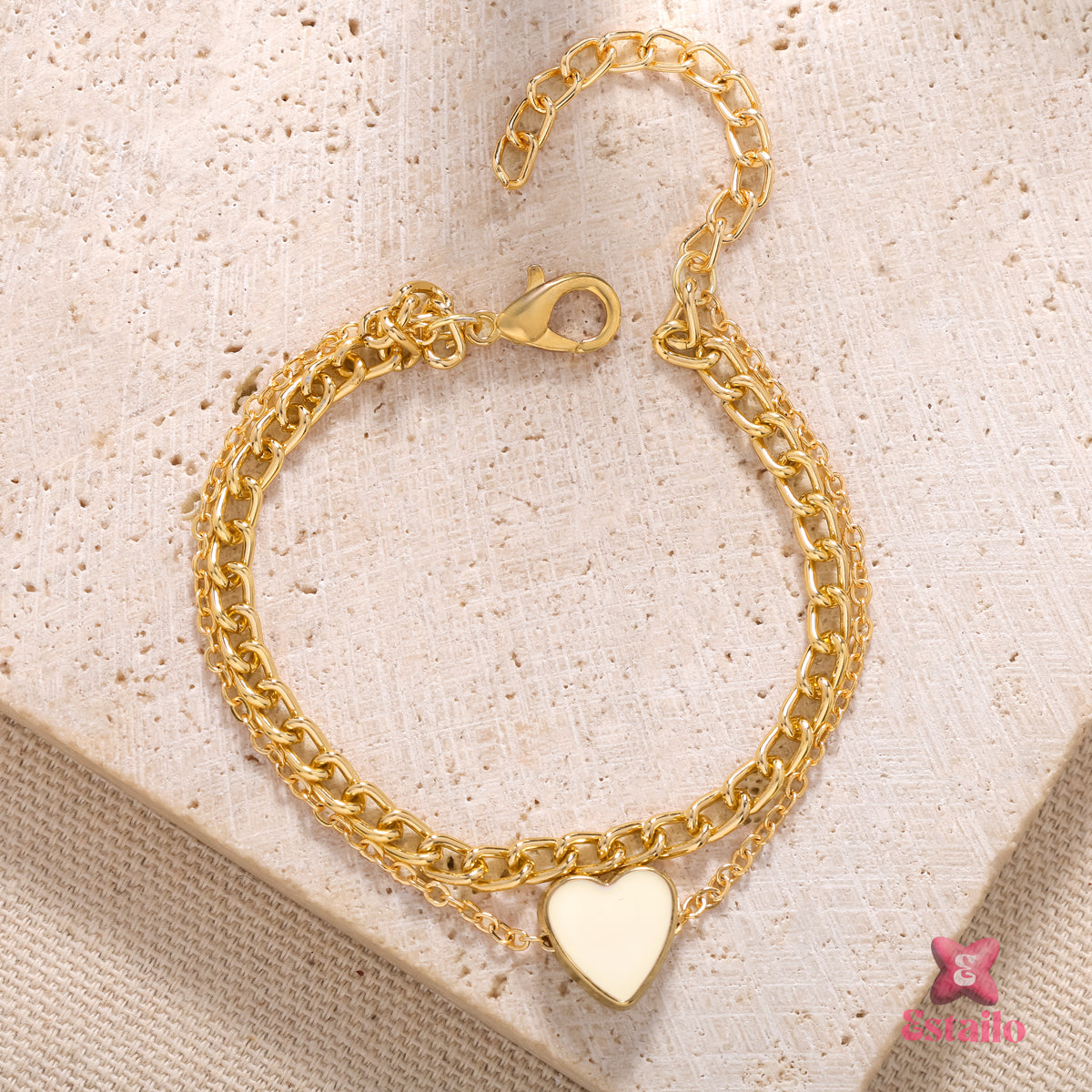 Charmed Double Chain Bracelet