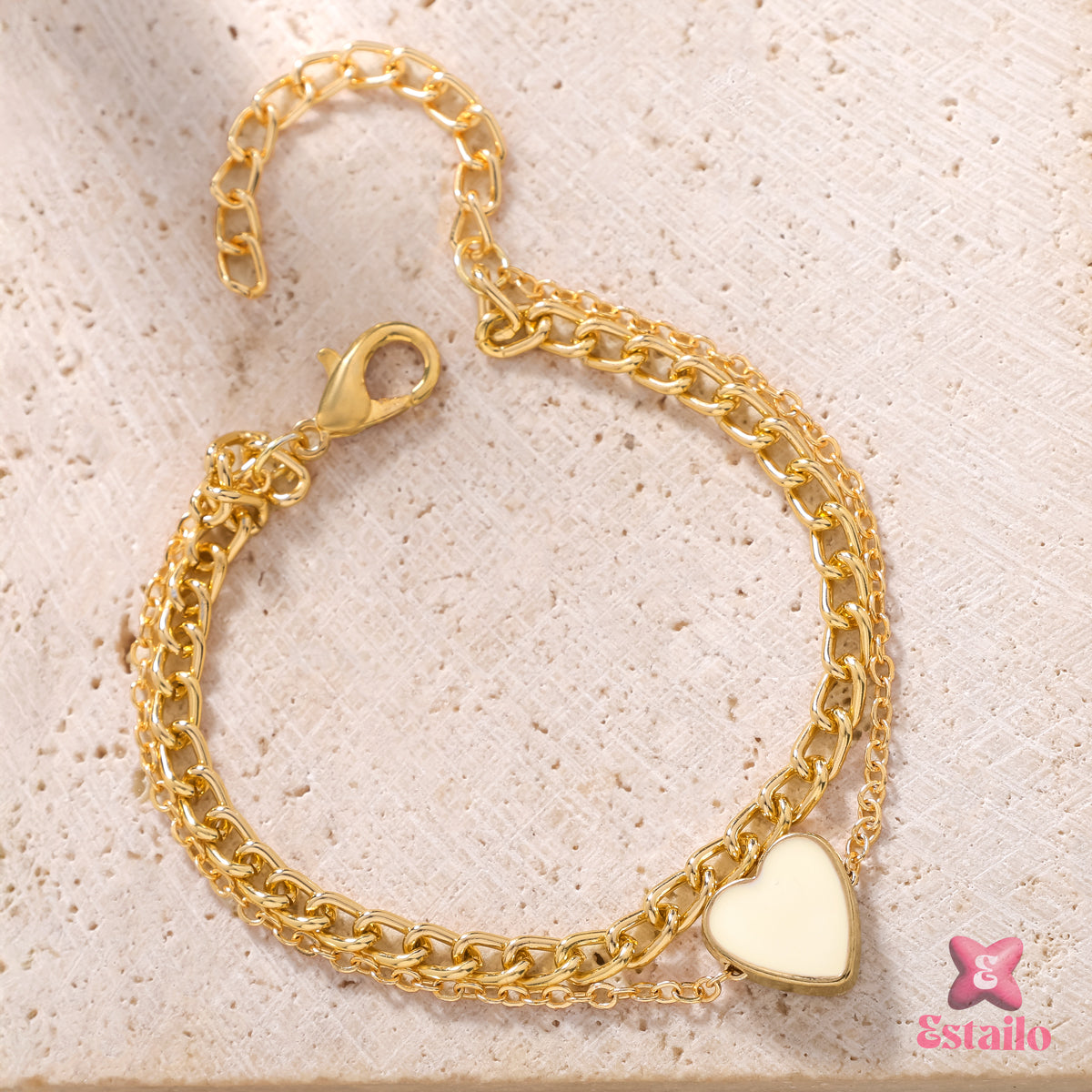 Charmed Double Chain Bracelet
