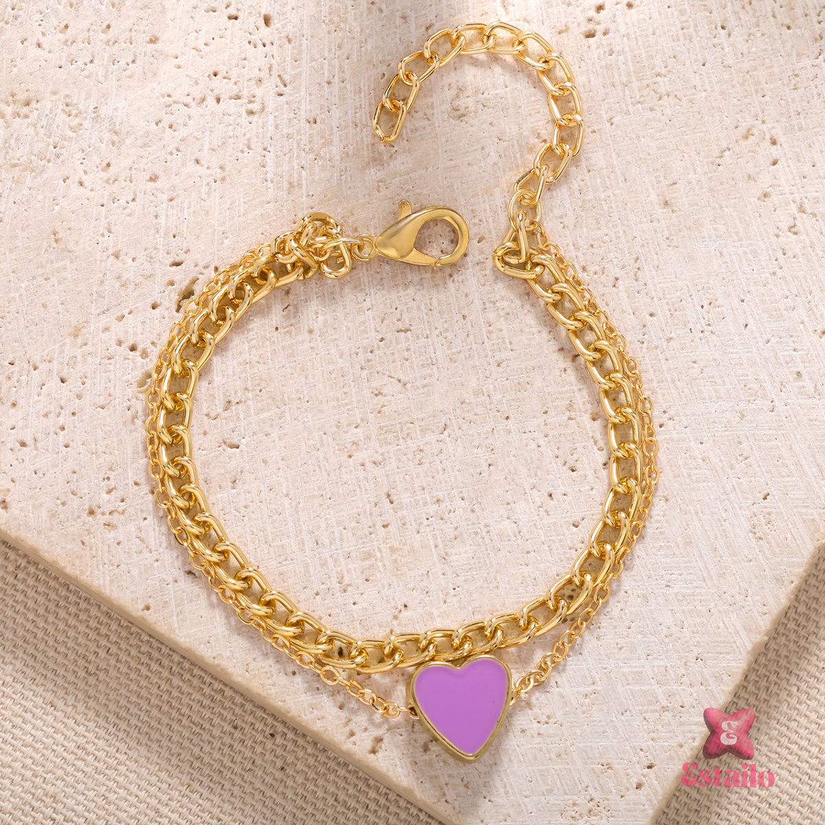 Lavender Love Chain bracelet