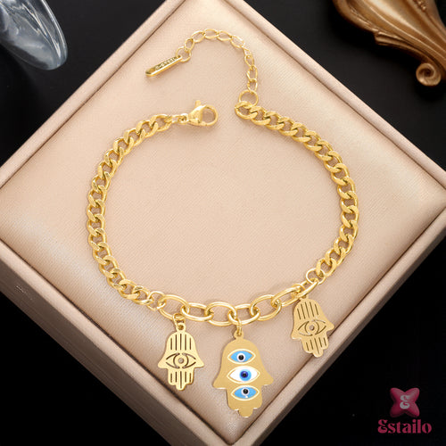 Fatima's Hand Protection Charm Bracelet