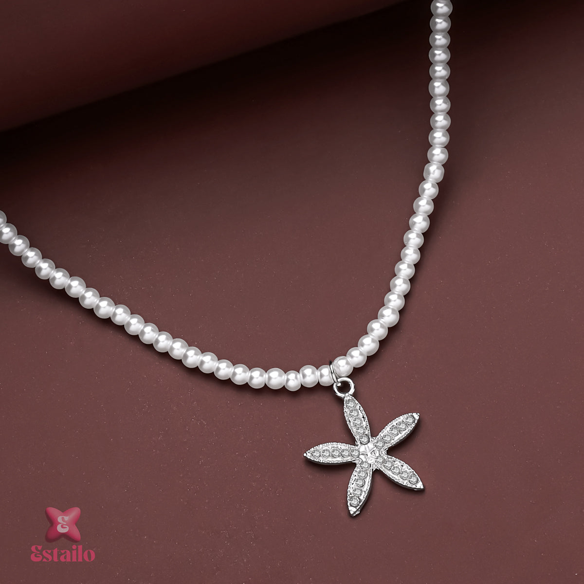 Ocean Pearl Starfish Necklace