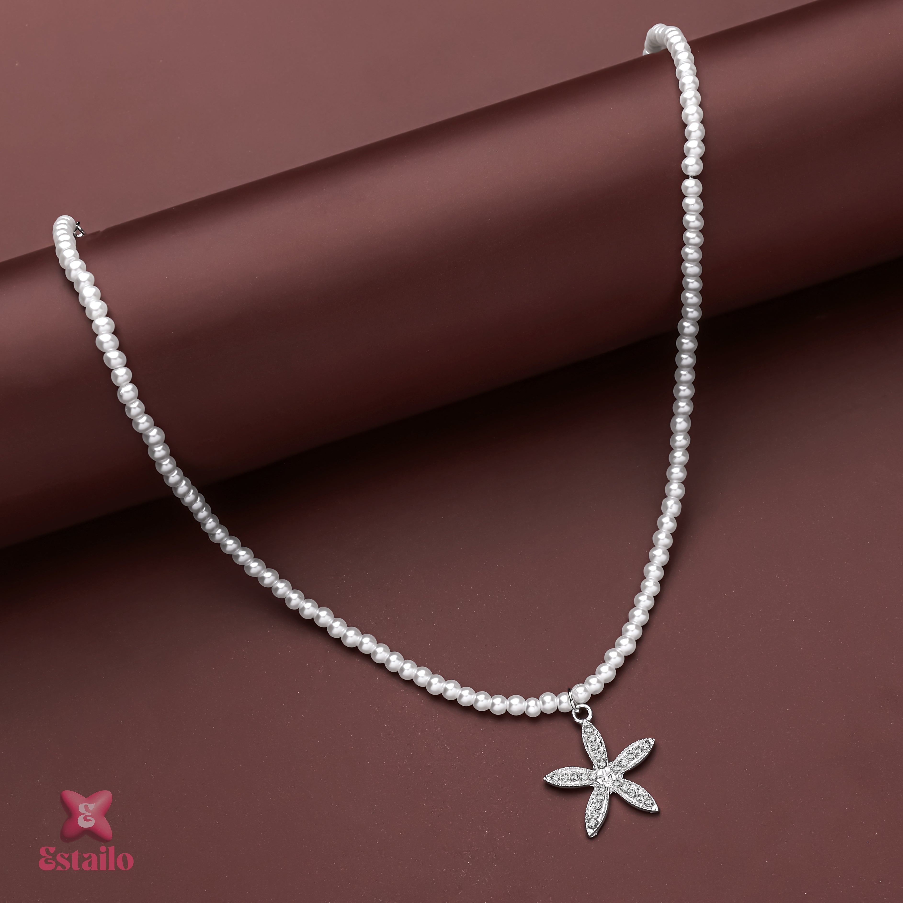 Ocean Pearl Starfish Necklace