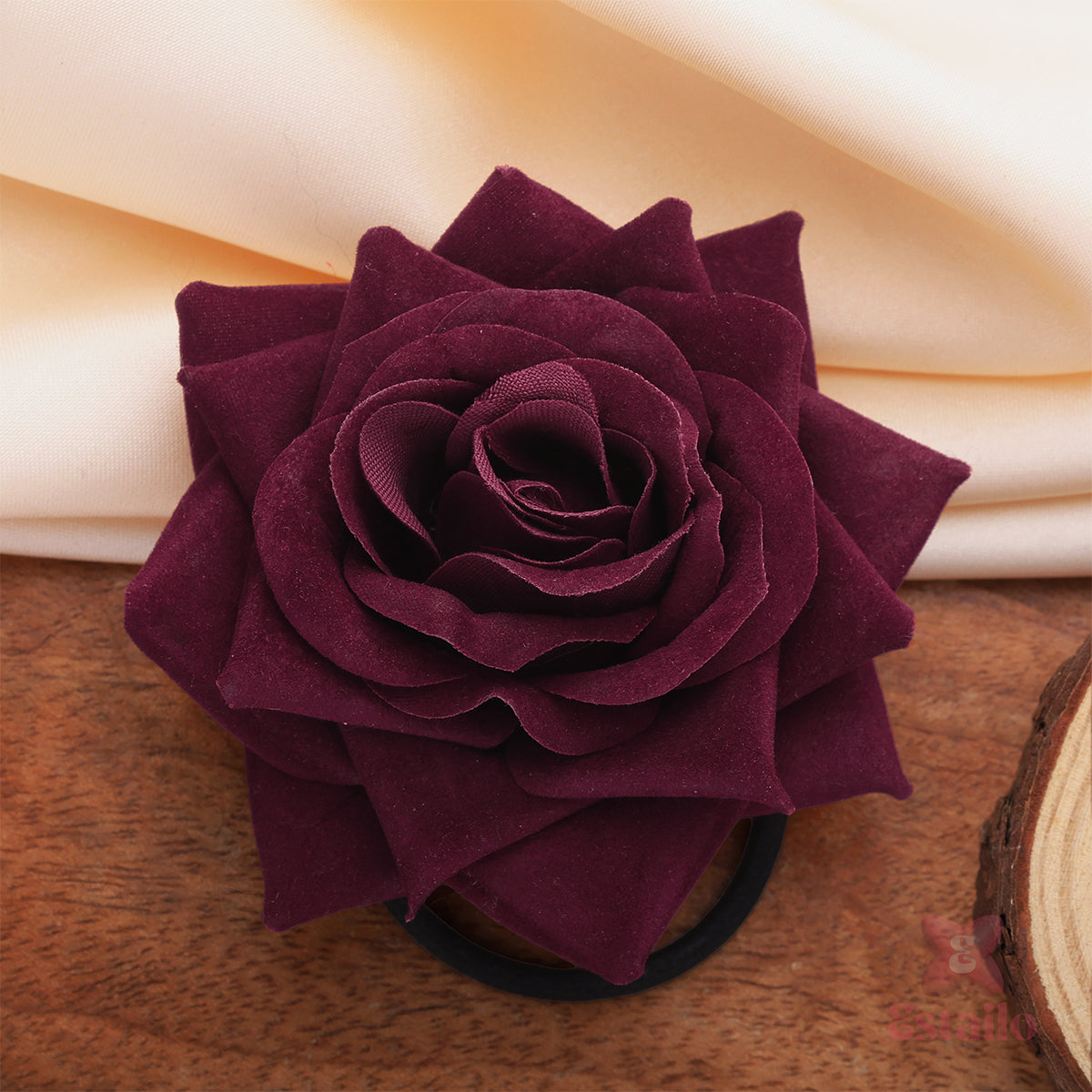 Gothic Rose Hair Flower Tie