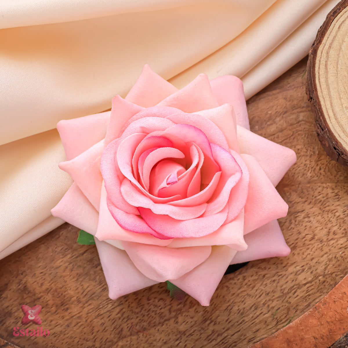 Pink Rose Hair Rubber