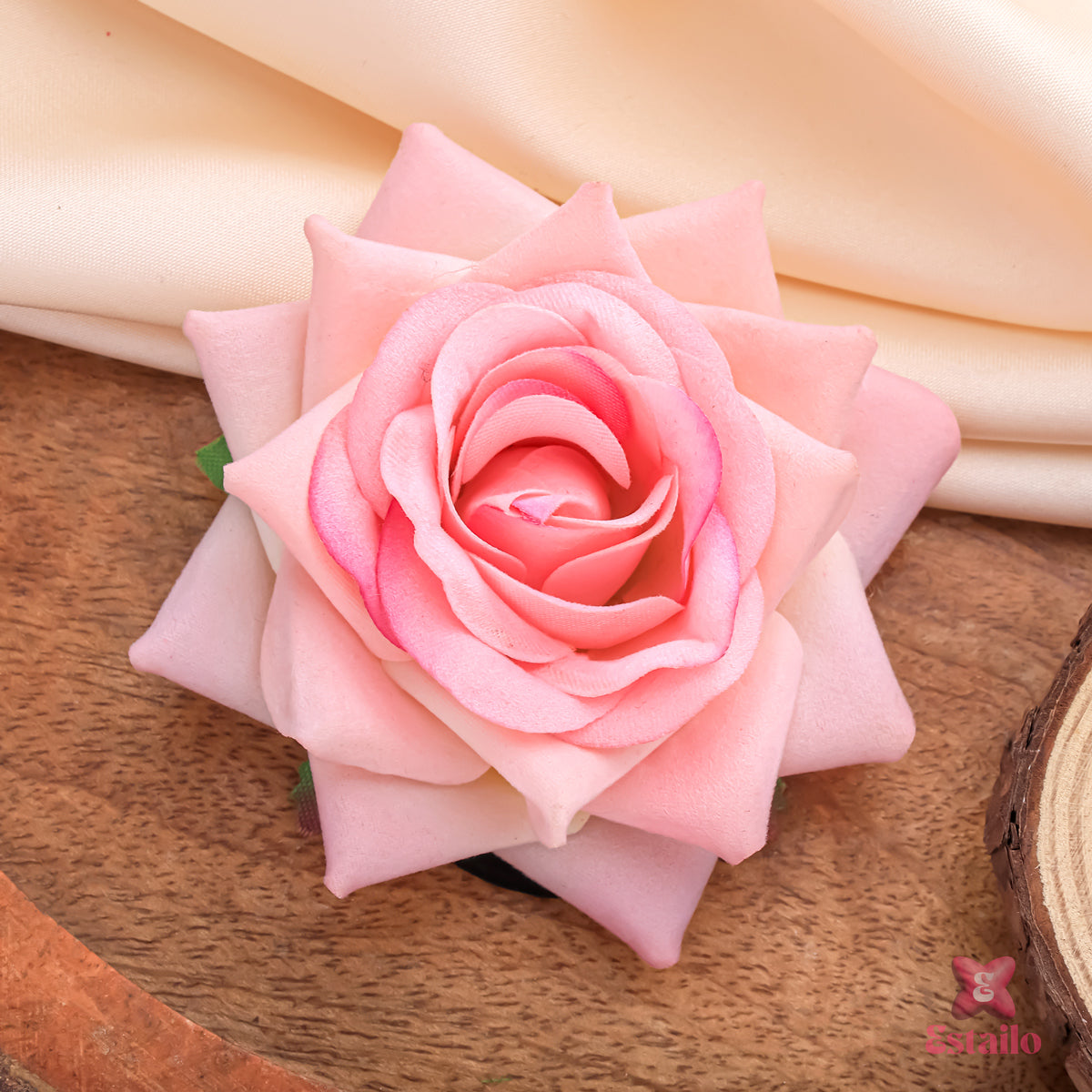 Pink Rose Hair Rubber