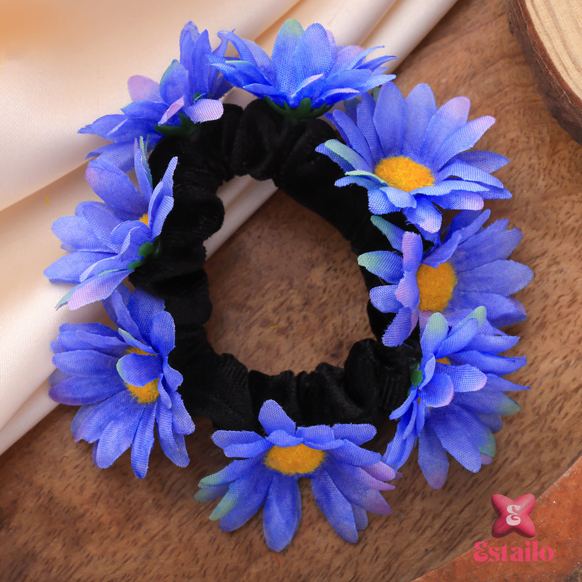 Midnight Blue Floral Tie