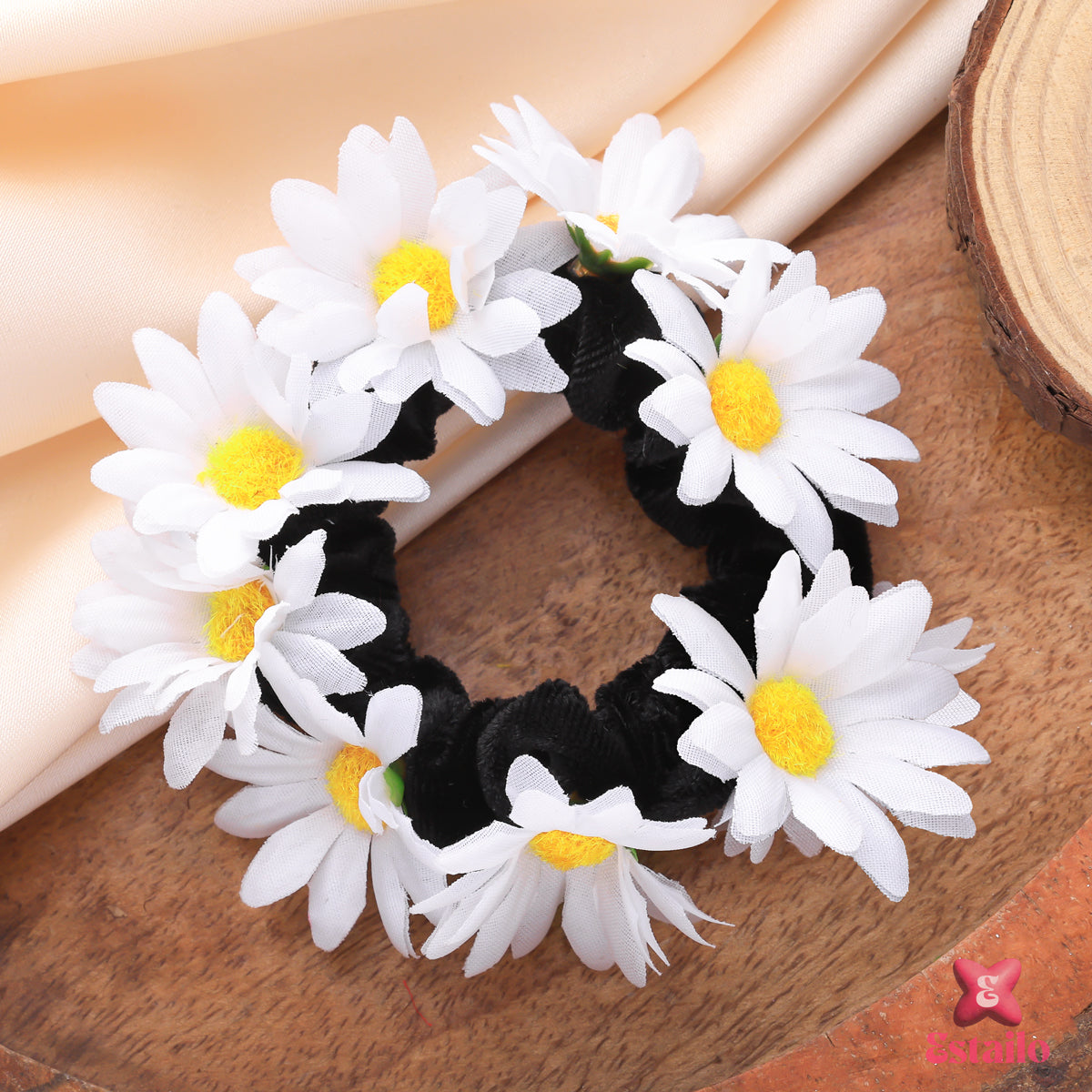 Bohemian Flower Hair Tie