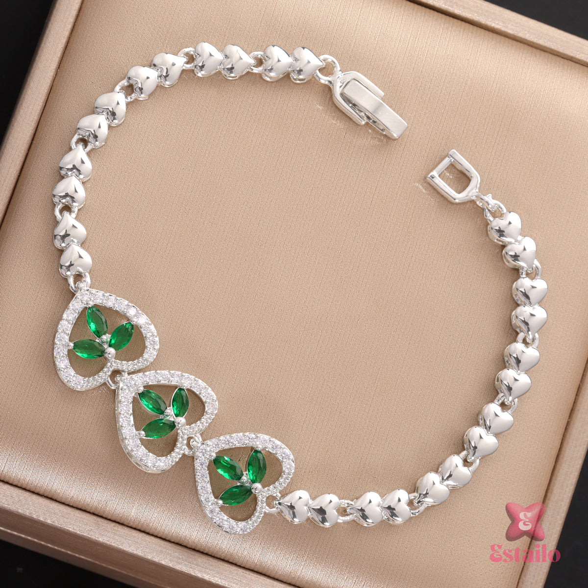 Heartfelt Greenery Bracelet