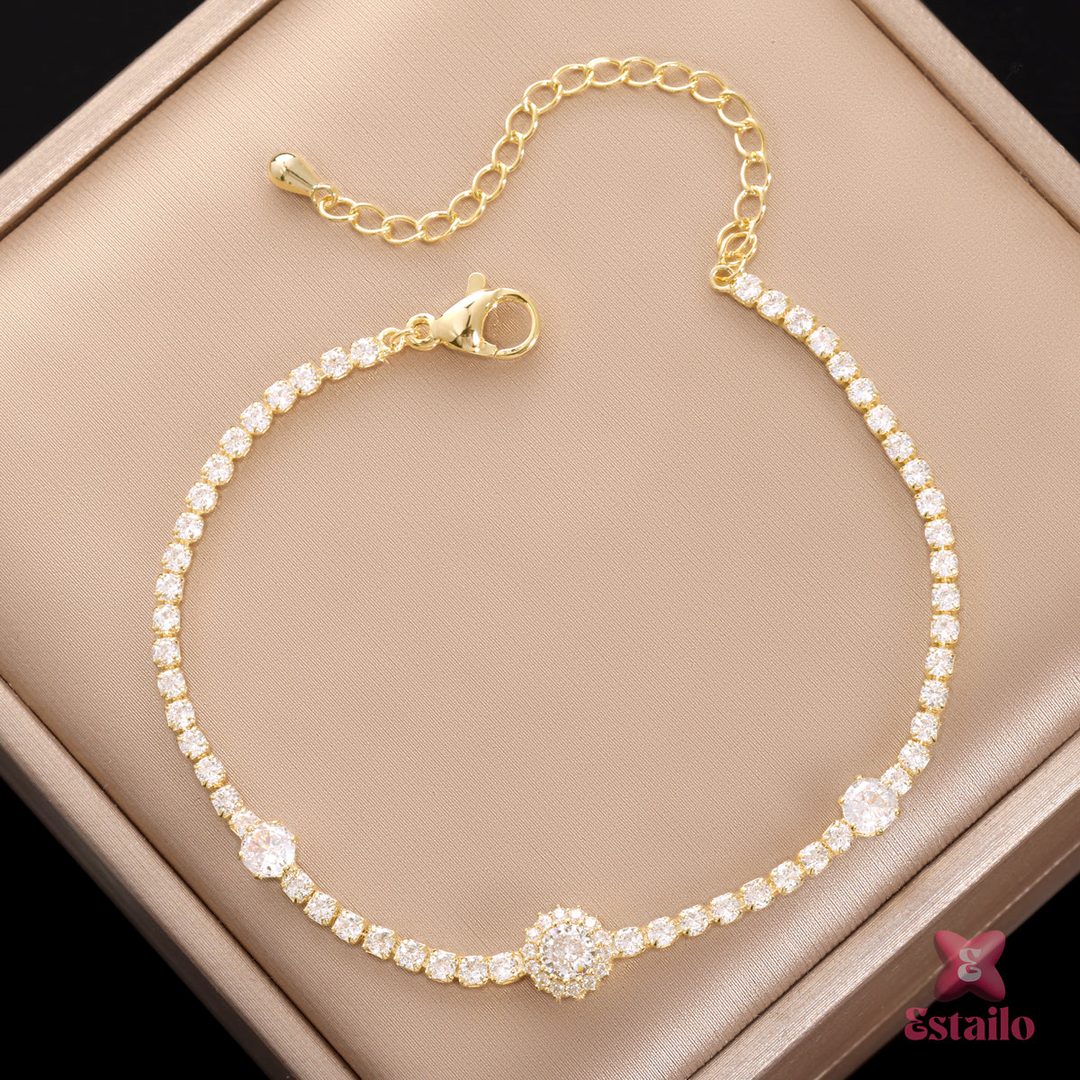 Golden Cascade Bracelet