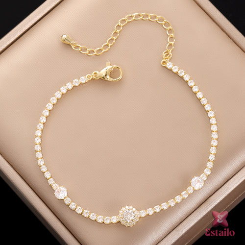 Golden Cascade Bracelet