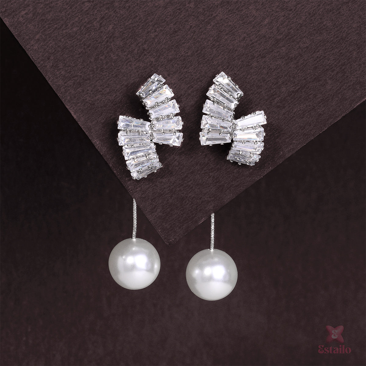 Pearl Prism Drops Earring