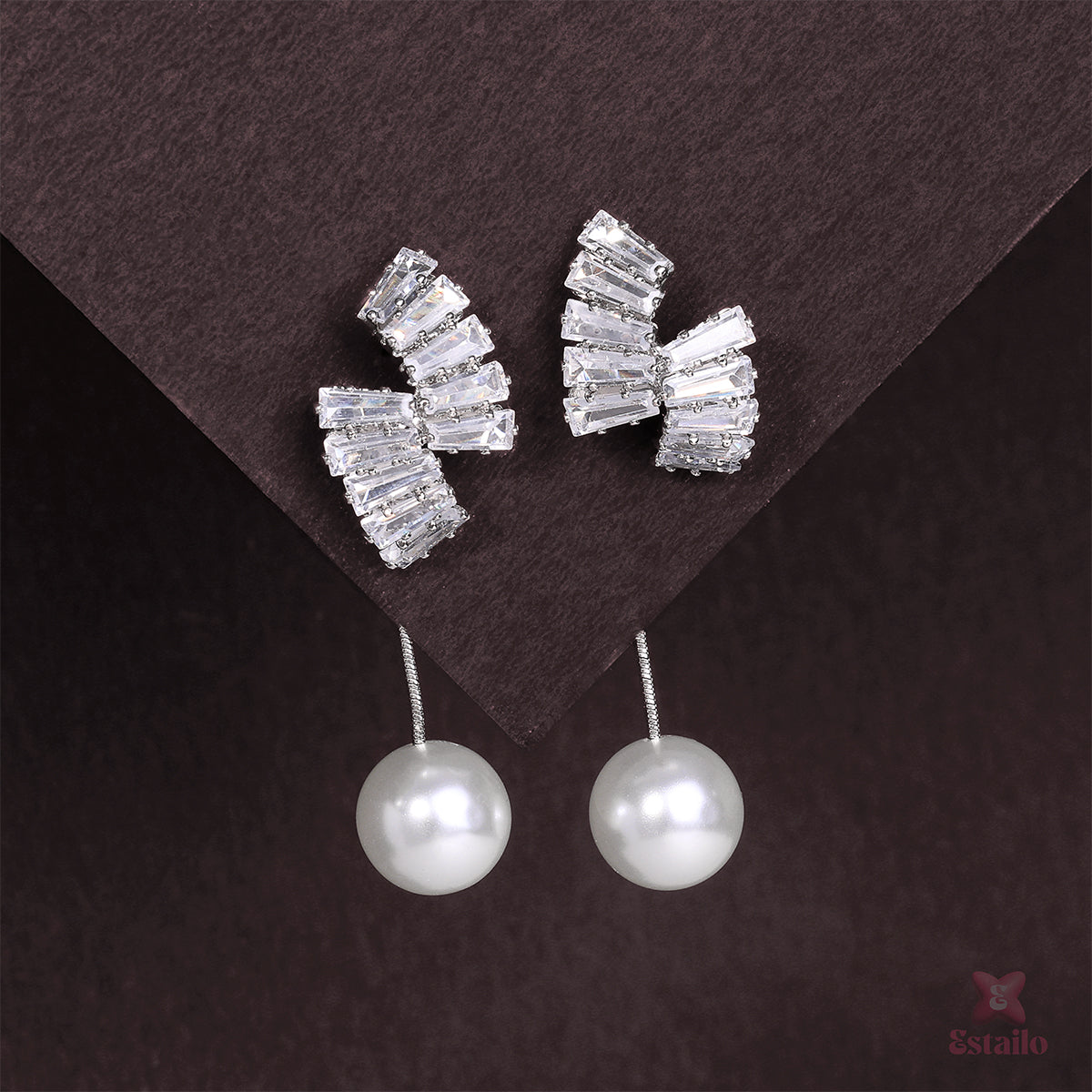 Pearl Prism Drops Earring