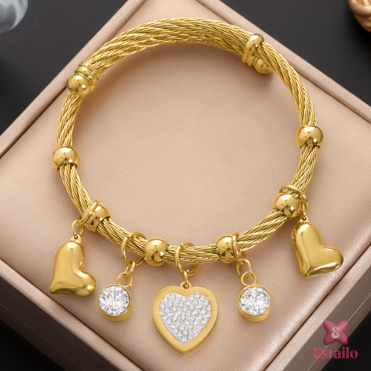 Gilded Heart Collection Bracelet