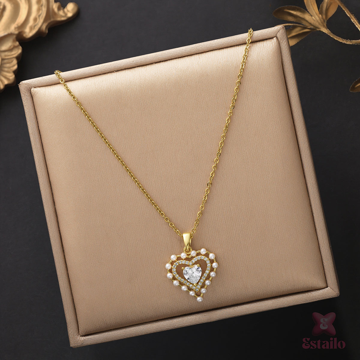 Glimmering Love Drop Necklace